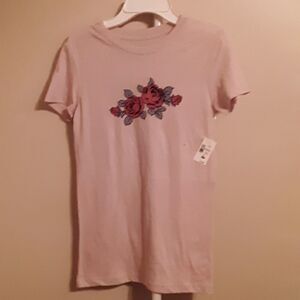 💫💫💫 NWT AEROPOSTALE CLASSIC GRAPHIC ROSE CREWNECK SHORT SLEEVE TEE  S